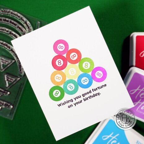 Hero Arts Interactive Eight-Ball Clear Stamps (CM785)