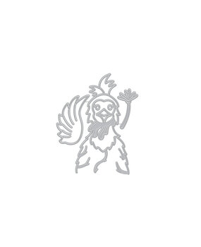 Hero Arts Peeking Chicken Fancy Dies (DF175)