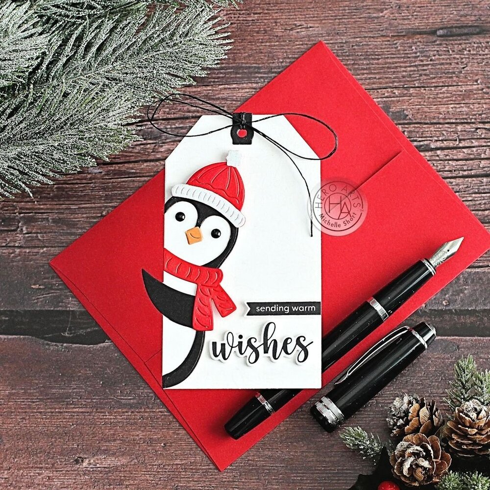 Hero Arts Peeking Penguin Fancy Dies (DF212)