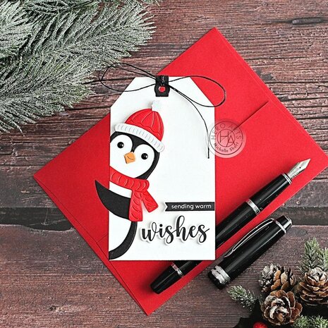 Hero Arts Peeking Penguin Fancy Dies (DF212)