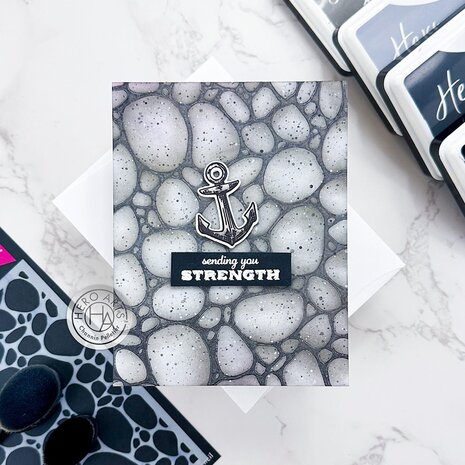 Hero Arts Pebbles & Stones Stencil (SA276)