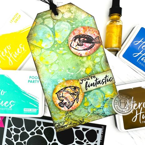 Hero Arts Pebbles & Stones Stencil (SA276)