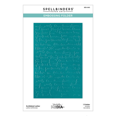 Spellbinders Scribbled Letter Embossing Folder (SES-065) Spellbinders Scribbled Letter Embossing Folder (SES-065)