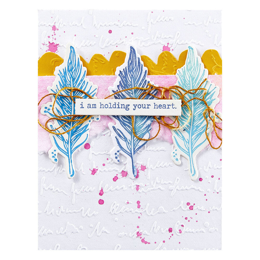 Spellbinders Scribbled Letter Embossing Folder (SES-065) Spellbinders Scribbled Letter Embossing Folder (SES-065)