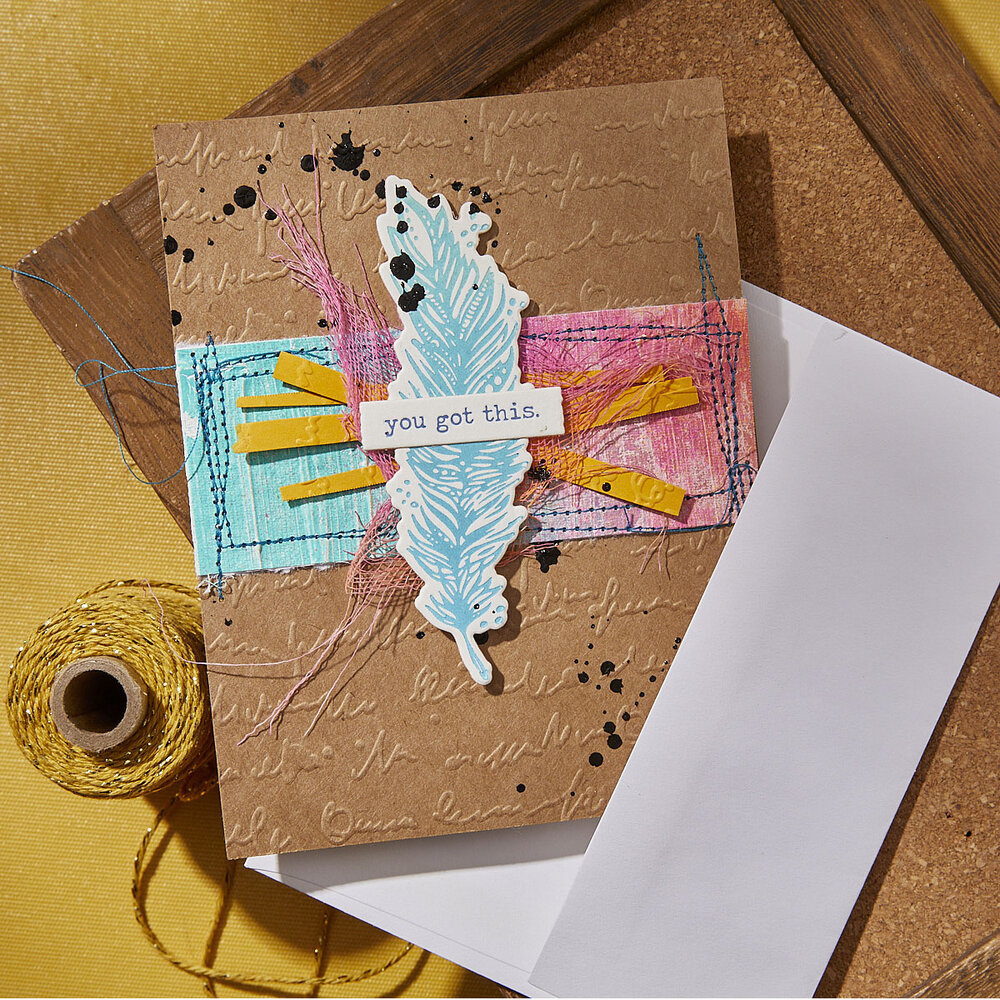 Spellbinders Scribbled Letter Embossing Folder (SES-065) Spellbinders Scribbled Letter Embossing Folder (SES-065)