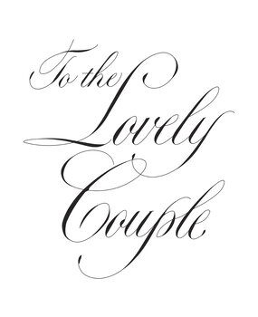 Spellbinders Copperplate To the Lovely Couple BetterPress Plate (BP-282) Spellbinders Copperplate To the Lovely Couple BetterPress Plate (BP-282)