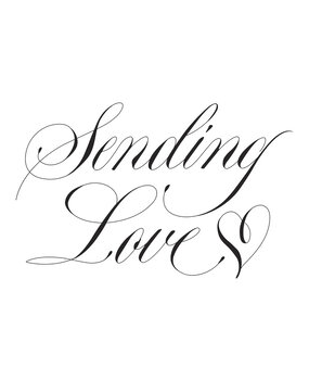 Spellbinders Copperplate Sending Love BetterPress Plate (BP-280) Spellbinders Copperplate Sending Love BetterPress Plate (BP-280)