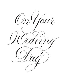 Spellbinders Copperplate On Your Wedding Day BetterPress Plate (BP-283) Spellbinders Copperplate On Your Wedding Day BetterPress Plate (BP-283)