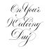 Copperplate On Your Wedding Day BetterPress Plate (BP-283) Copperplate On Your Wedding Day BetterPress Plate (BP-283)