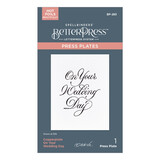 Spellbinders Copperplate On Your Wedding Day BetterPress Plate (BP-283) (DISCONTINUED) Spellbinders Copperplate On Your Wedding Day BetterPress Plate (BP-283) (DISCONTINUED)