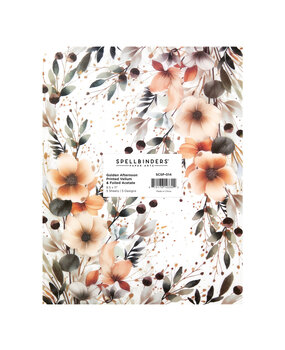 Spellbinders Rosie's Studio Golden Afternoon Printed Vellum & Foiled Acetate (SCSP-014)