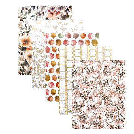 Spellbinders Rosie's Studio Golden Afternoon Printed Vellum & Foiled Acetate (SCSP-014) Spellbinders Rosie's Studio Golden Afternoon Printed Vellum & Foiled Acetate (SCSP-014)