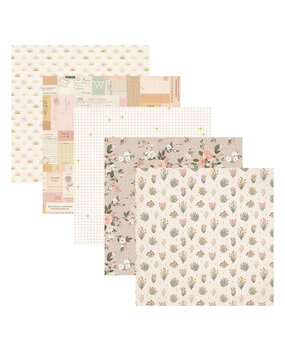 Spellbinders Rosie's Studio Golden Afternoon 12x12 Inch Designer Paper Pack (168538)