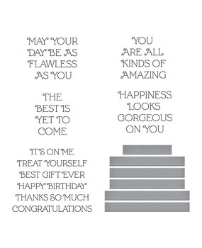 Spellbinders Flawless Sentiments Press Plate & Die Set (BP-236) Spellbinders Flawless Sentiments Press Plate & Die Set (BP-236)