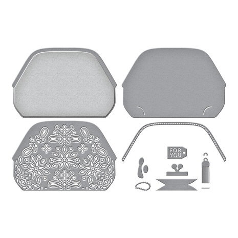 Spellbinders Gorgeous You Makeup Bag Etched Dies (S5-658) Spellbinders Gorgeous You Makeup Bag Etched Dies (S5-658)