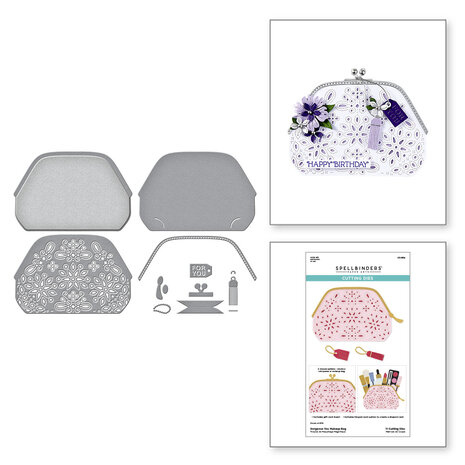 Spellbinders Gorgeous You Makeup Bag Etched Dies (S5-658) Spellbinders Gorgeous You Makeup Bag Etched Dies (S5-658)