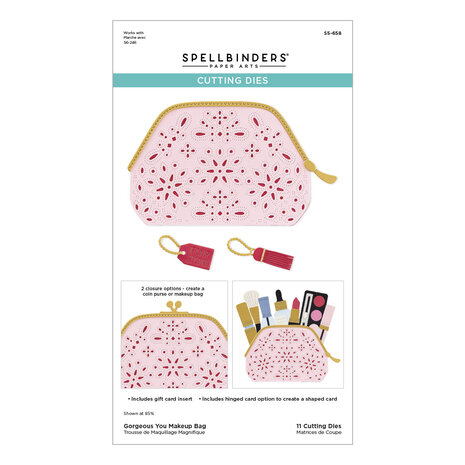 Spellbinders Gorgeous You Makeup Bag Etched Dies (S5-658) Spellbinders Gorgeous You Makeup Bag Etched Dies (S5-658)