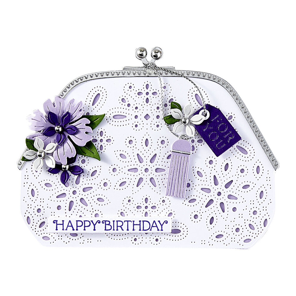 Spellbinders Gorgeous You Makeup Bag Etched Dies (S5-658) Spellbinders Gorgeous You Makeup Bag Etched Dies (S5-658)