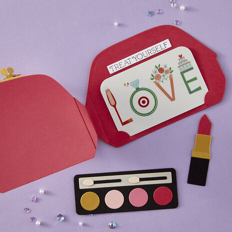 Spellbinders Gorgeous You Makeup Bag Etched Dies (S5-658) Spellbinders Gorgeous You Makeup Bag Etched Dies (S5-658)