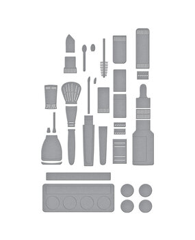 Spellbinders Gorgeous You Makeup Etched Dies (S6-246)