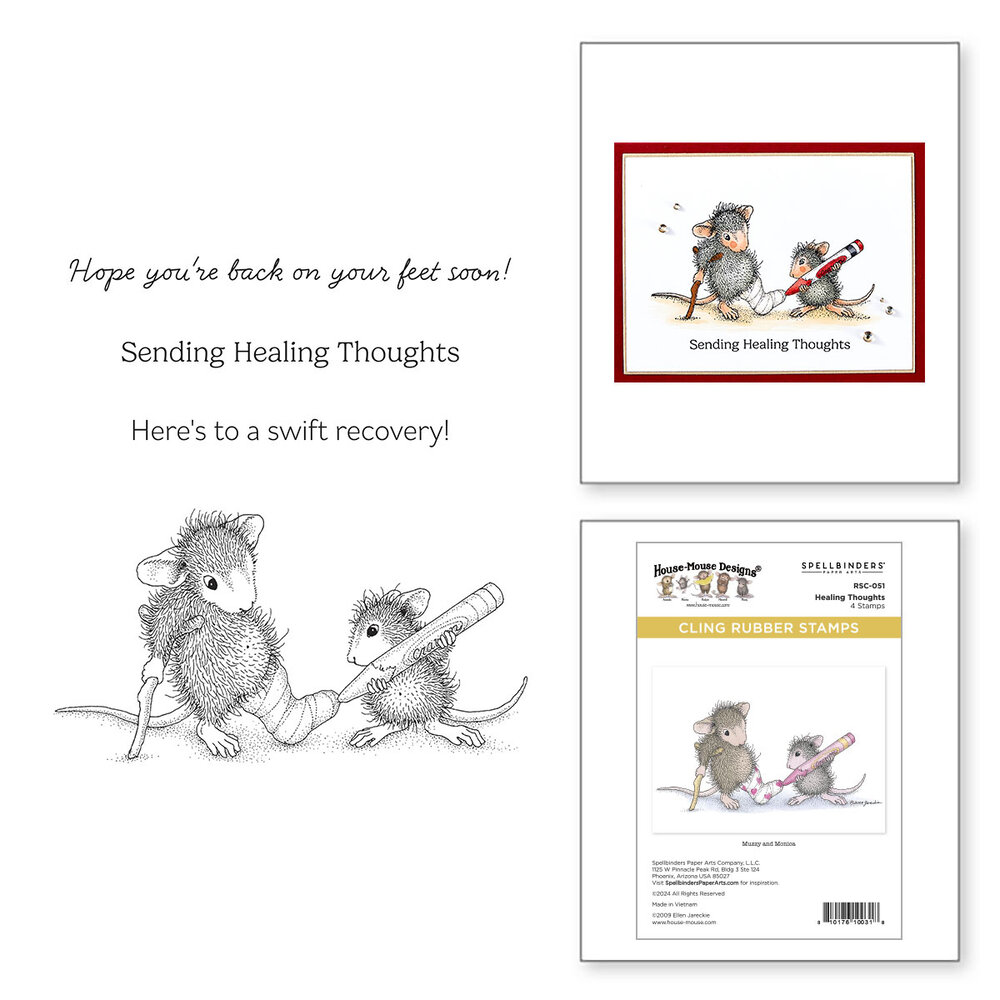 Spellbinders Healing Thoughts Cling Rubber Stamp Set (RSC-051) Spellbinders Healing Thoughts Cling Rubber Stamp Set (RSC-051)