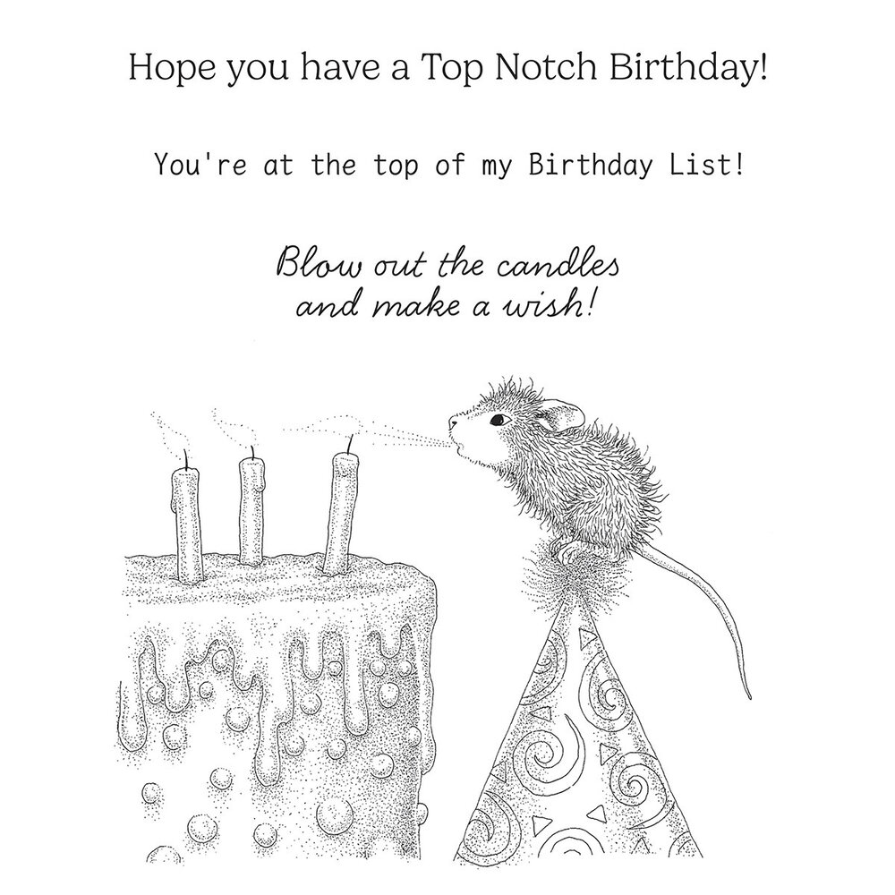 Spellbinders Top Notch Birthday Cling Rubber Stamp Set (RSC-050) Spellbinders Top Notch Birthday Cling Rubber Stamp Set (RSC-050)