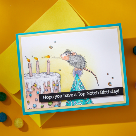 Spellbinders Top Notch Birthday Cling Rubber Stamp Set (RSC-050) Spellbinders Top Notch Birthday Cling Rubber Stamp Set (RSC-050)