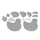 Spellbinders Felt Cozy Cluck Etched Dies (S7-273)