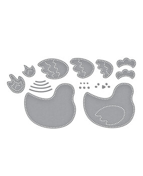 Spellbinders Felt Cozy Cluck Etched Dies (S7-273)