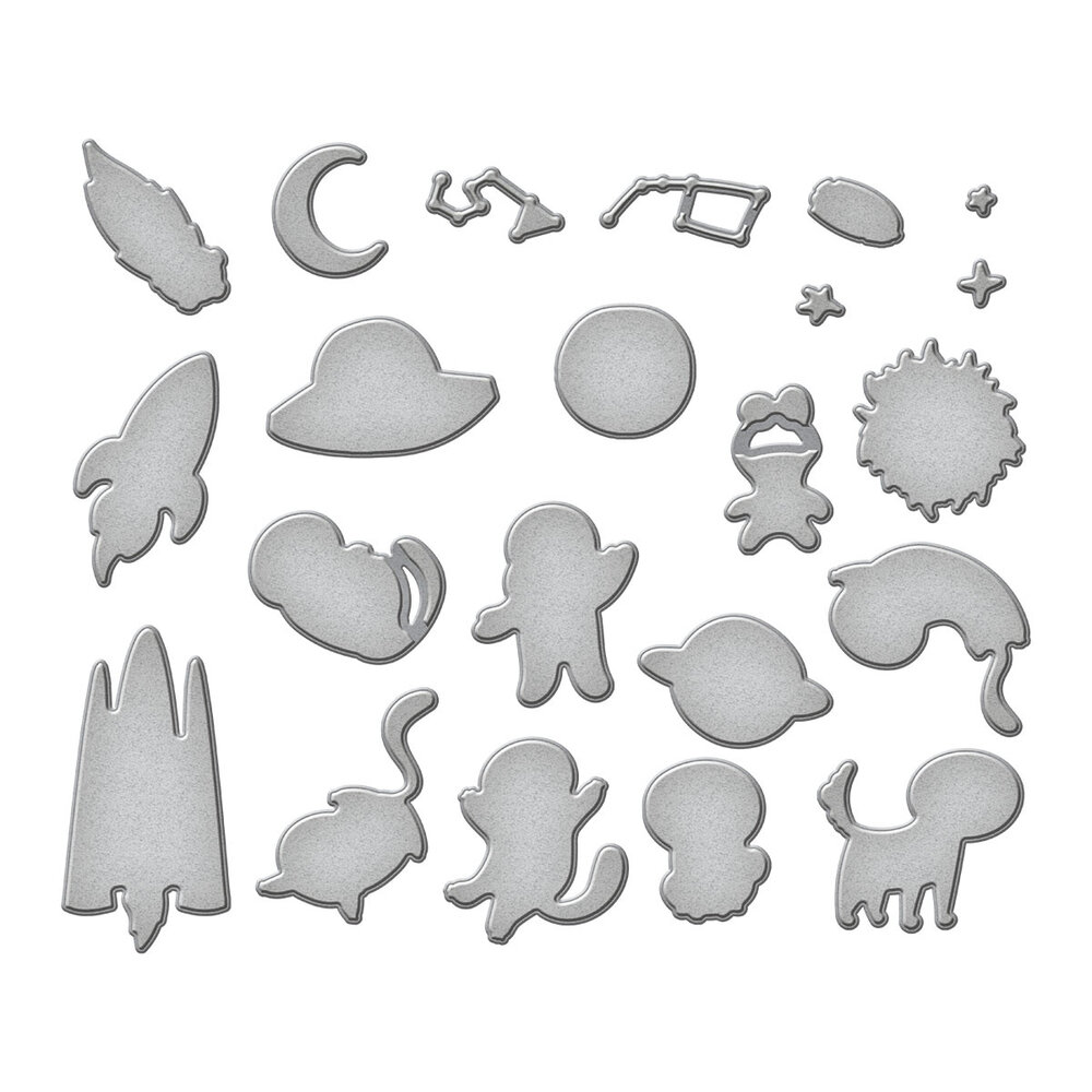 Spellbinders Space Friends Etched Dies (S7-271) Spellbinders Space Friends Etched Dies (S7-271)