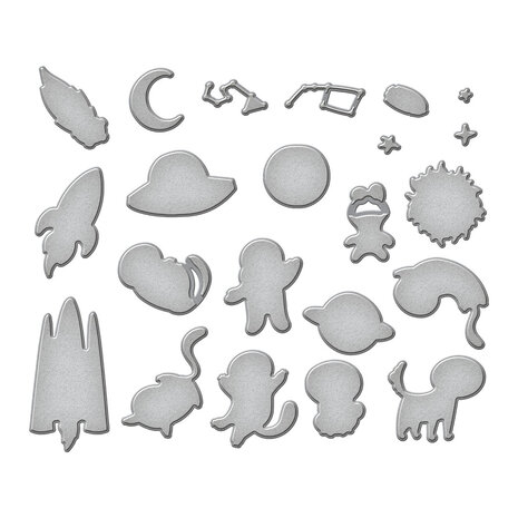 Spellbinders Space Friends Etched Dies (S7-271) Spellbinders Space Friends Etched Dies (S7-271)