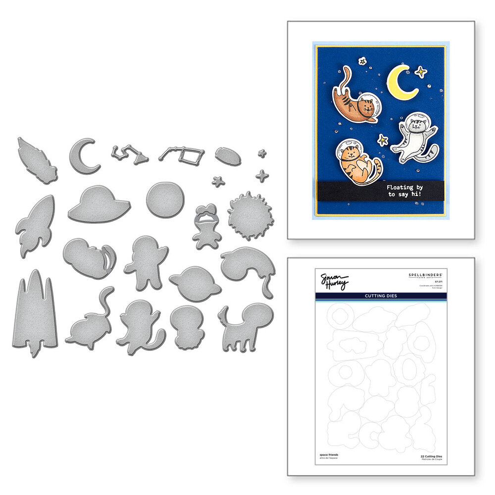 Spellbinders Space Friends Etched Dies (S7-271) Spellbinders Space Friends Etched Dies (S7-271)