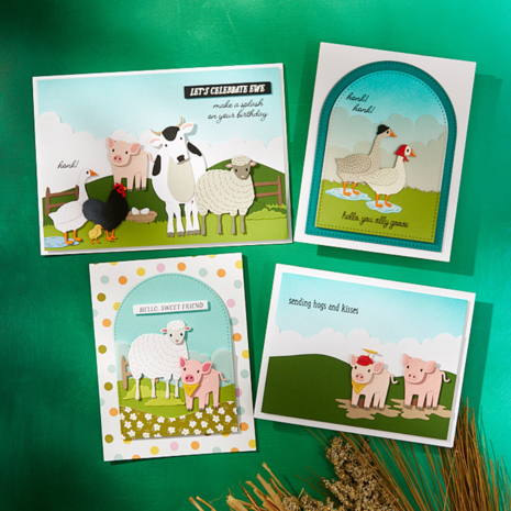 Spellbinders On the Farm Animal and Landscape Die Bundle (BD-0918)