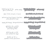 Spellbinders Little Smiles Sentiments BetterPress Plate & Die Set (BP-270) Spellbinders Little Smiles Sentiments BetterPress Plate & Die Set (BP-270)