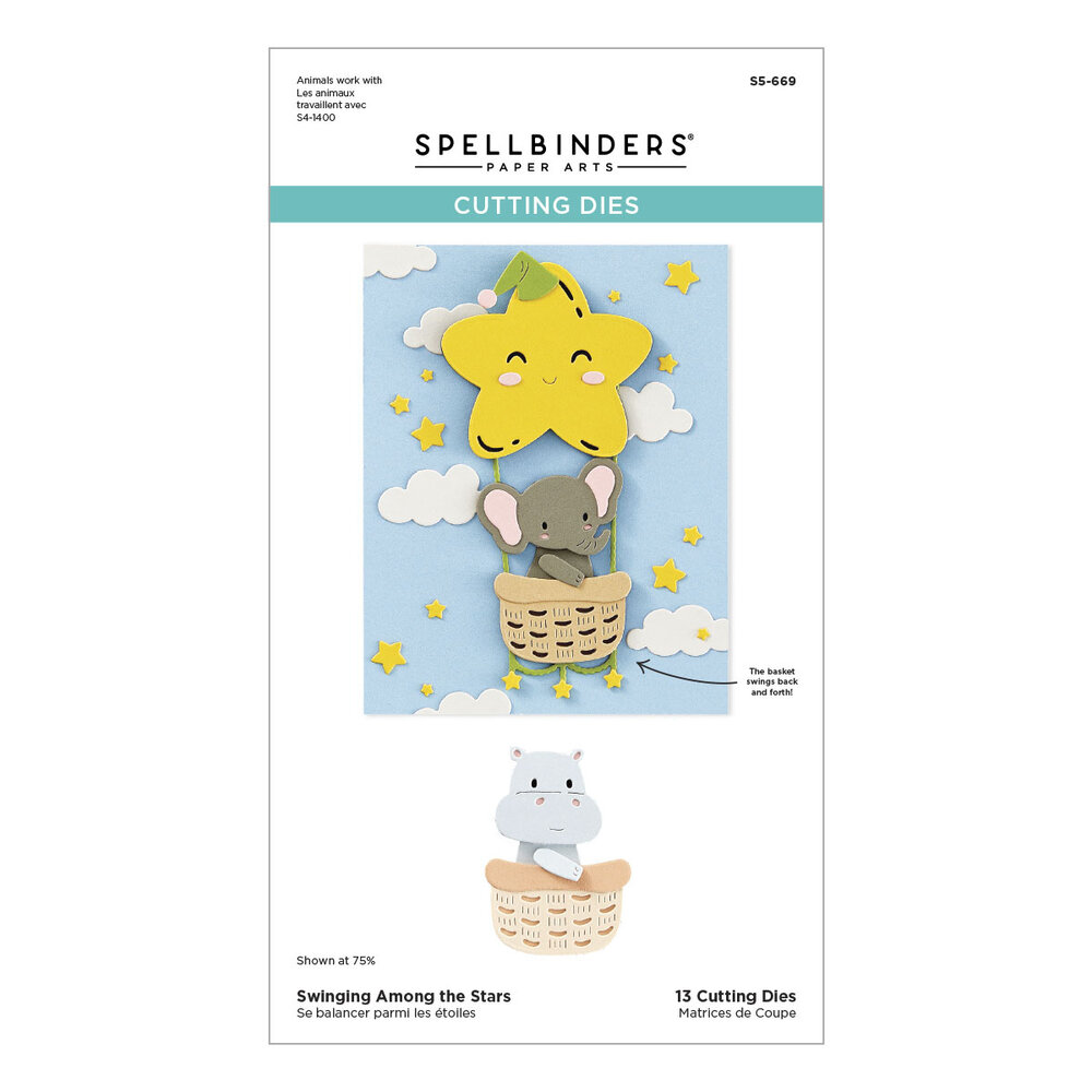 Spellbinders Swinging Among the Stars Etched Dies (S5-669) Spellbinders Swinging Among the Stars Etched Dies (S5-669)