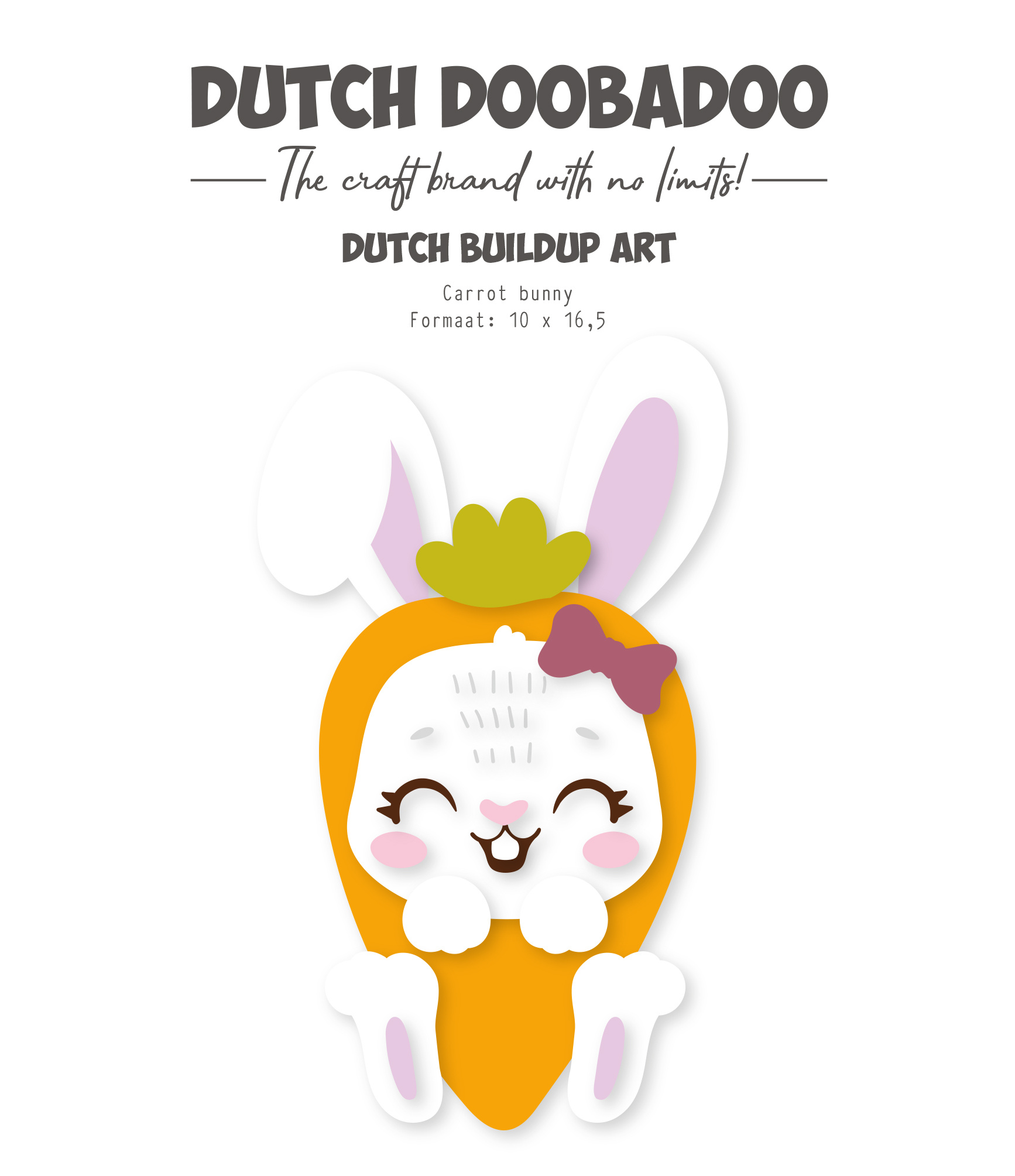 Happy Easter Build Up Art A5 Carrot Bunny (470.784.366) - Craftlines B.V.
