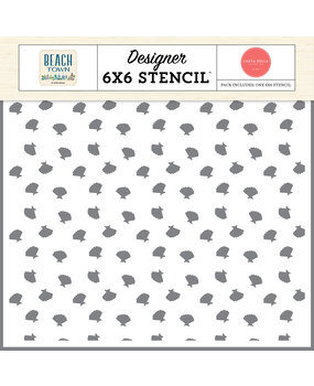 Carta Bella Beach Town Stencil Seashell Scatter (CBBT427036)