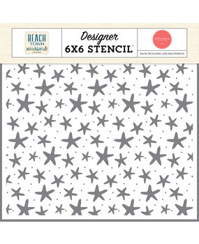 Carta Bella Beach Town Stencil Starfish Seas (CBBT427034)