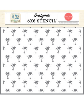 Carta Bella Beach Town Stencil Palm Tree Paradise (CBBT427033)