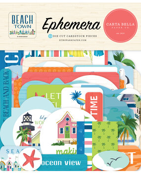 Carta Bella Beach Town Ephemera (CBBT427024)