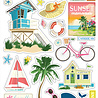Carta Bella Beach Town Chipboard Accents (CBBT427021)