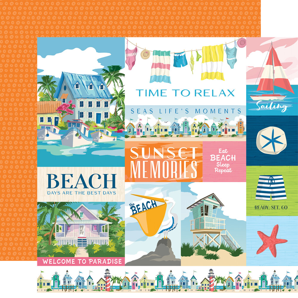 Carta Bella Beach Town 12x12 Inch Collection Kit (CBBT427016)