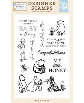 Echo Park Winnie The Pooh Baby Designer Stamps My Little Honey (WPB442043)