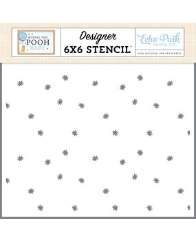 Echo Park Winnie The Pooh Baby Stencil Little One Flowers (WPB442033)