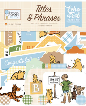 Echo Park Winnie The Pooh Baby Titles & Phrases (WPB442032)
