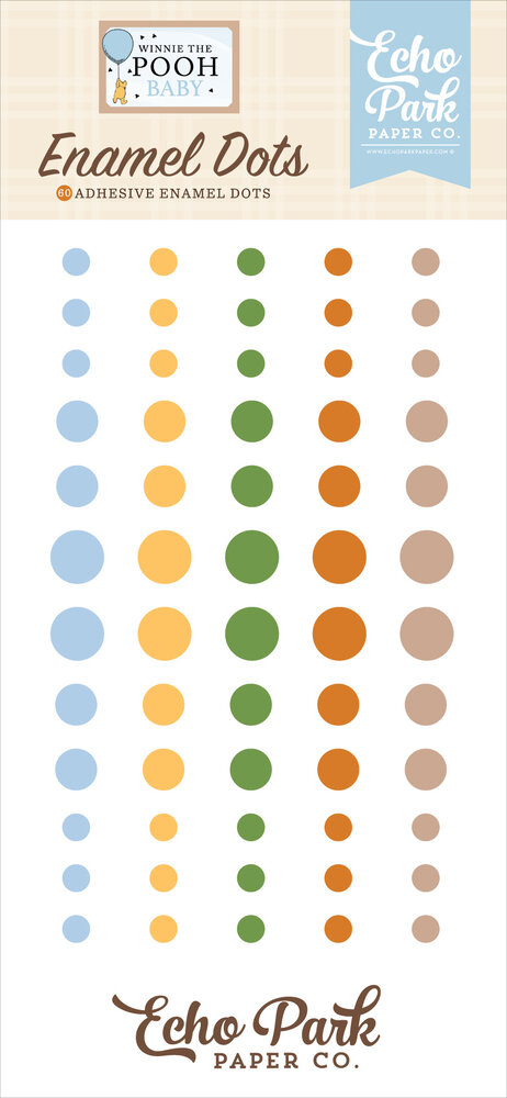 Echo Park Winnie The Pooh Baby Enamel Dots (WPB442028)