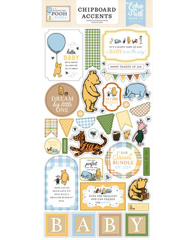 Echo Park Winnie The Pooh Baby Chipboard Accents (WPB442021)