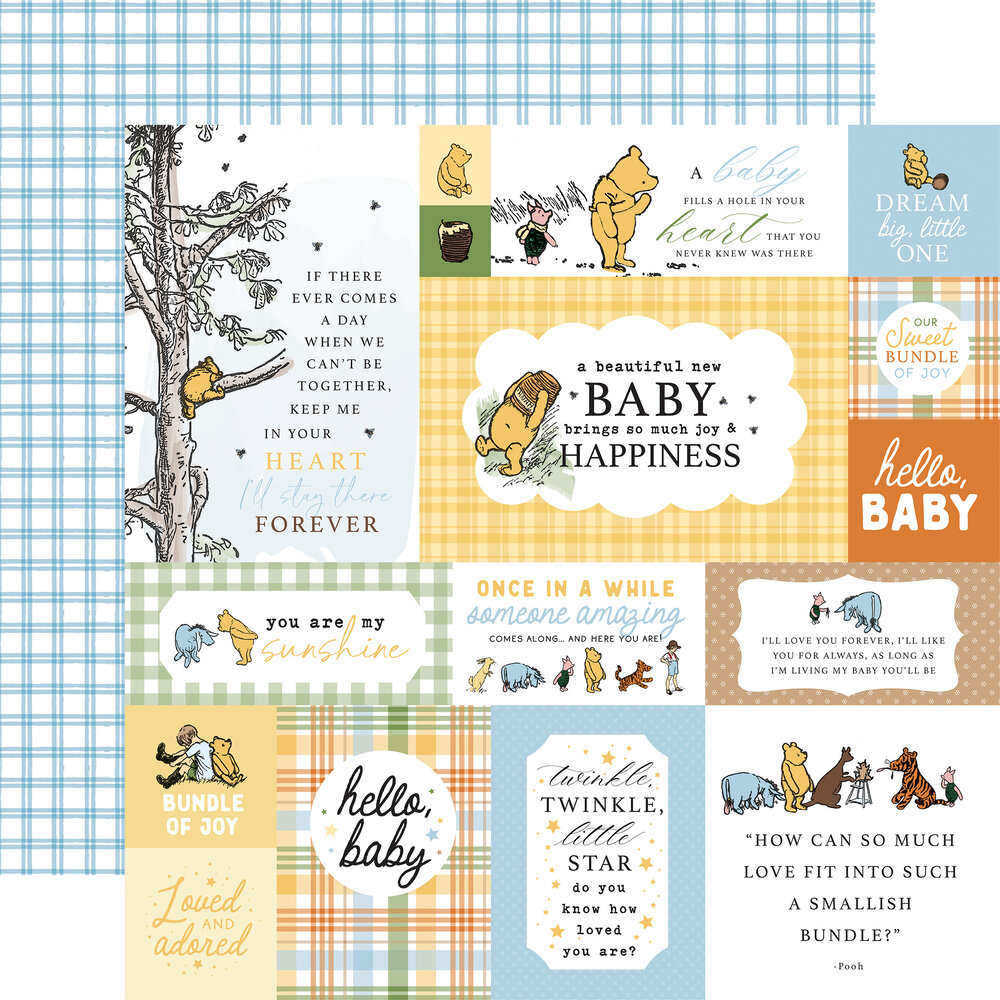 Echo Park Winnie The Pooh Baby 12x12 Inch Collection Kit (WPB442016) Echo Park Winnie The Pooh Baby 12x12 Inch Collection Kit (WPB442016)