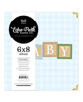 Echo Park Winnie The Pooh Baby 6x8 Inch Album Baby Blocks Blue (WPB442071) Echo Park Winnie The Pooh Baby 6x8 Inch Album Baby Blocks Blue (WPB442071)