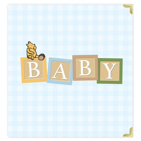 Echo Park Winnie The Pooh Baby 6x8 Inch Album Baby Blocks Blue (WPB442071) Echo Park Winnie The Pooh Baby 6x8 Inch Album Baby Blocks Blue (WPB442071)